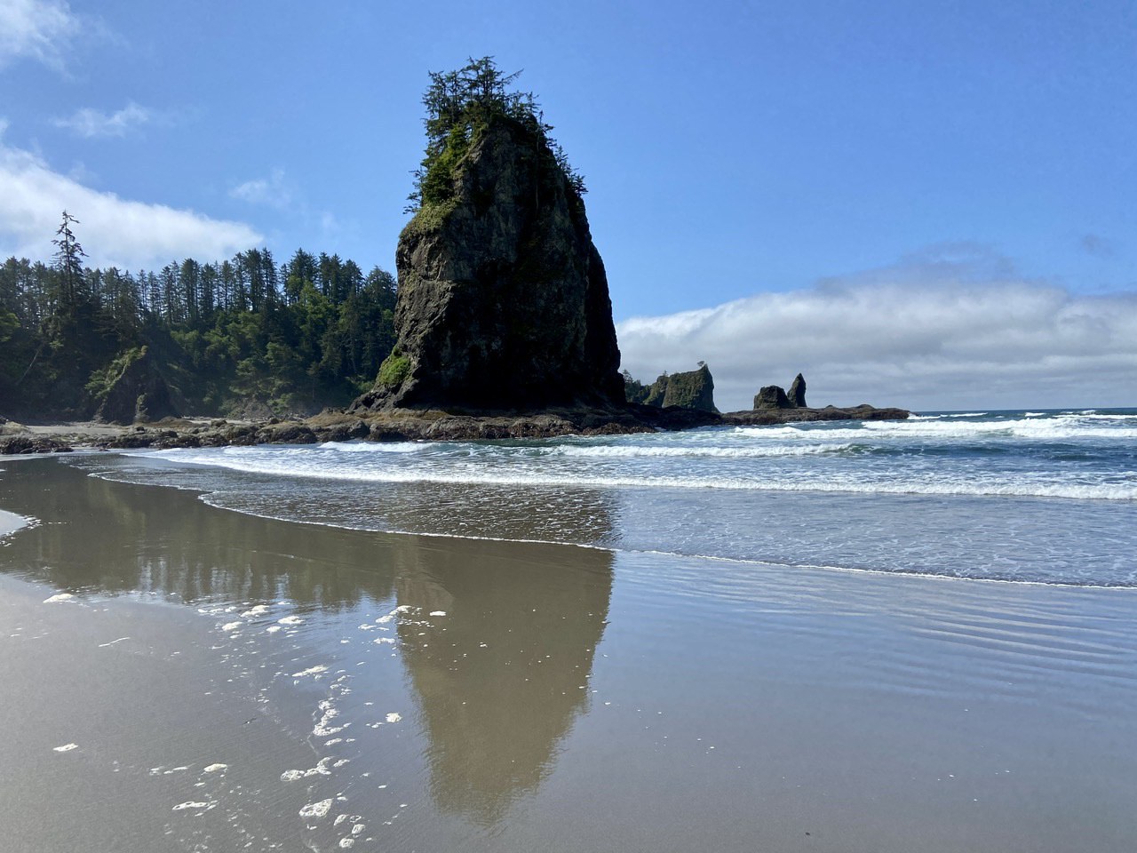 Atlantic surf and rocky coastal scenery
