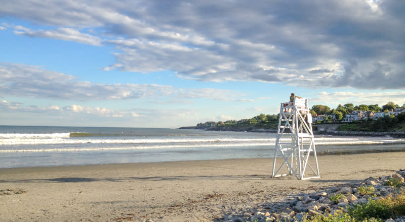 Easton's Beach shoreline in Newport, Rhode Island