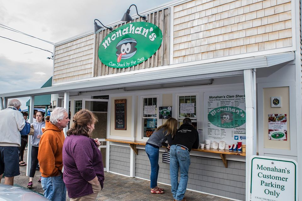 Monahan’s Clam Shack by the Sea in Narragansett