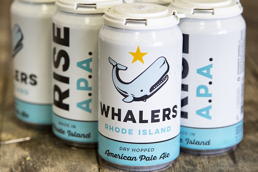 Whalers Rhode Island American Pale Ale cans