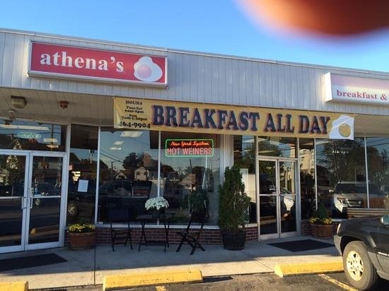 Athena’s Breakfast and Lunch storefront in Cranston